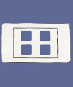 Mặt 4 lỗ Nival S600 viền đơn mạ crom SM04