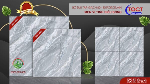 gạch lát nền men vi tinh kim cương