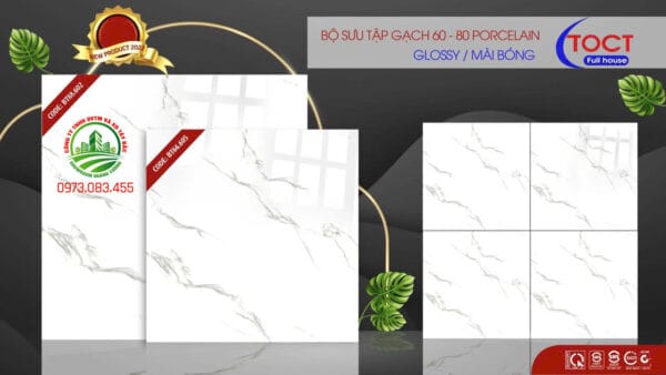 gạch lát nền trắng khói